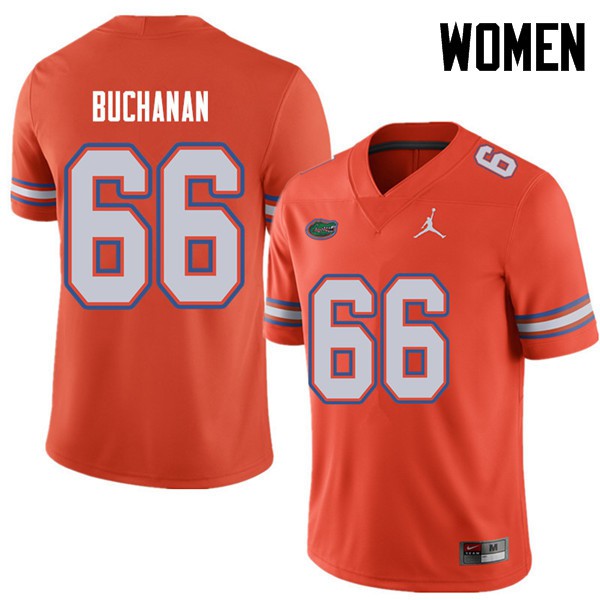 Jordan Brand Women #66 Nick Buchanan Florida Gators College Football Jersey Orange